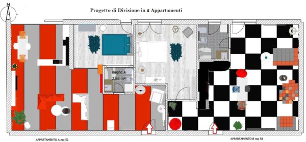 MinItalien Rendering - Planimetrie 2D - Linea Full Color Visby 2D Plan